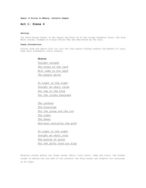 Toradh íomhá ar Stage Play Script Format