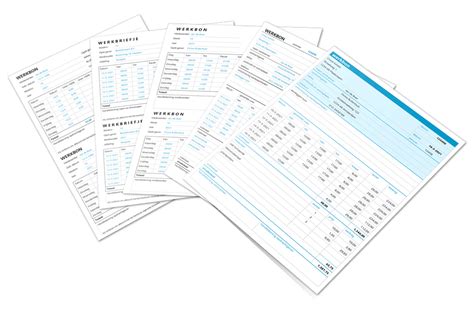 Image result for Werkbon Voorbeeld Excel