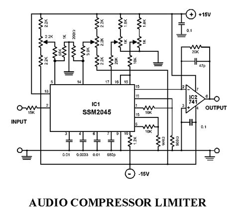 Audio Compressor Circuit Diagrams