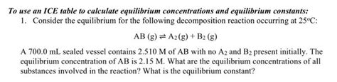 Toradh íomhá ar Computing the Equilibrium Constant Ice Table