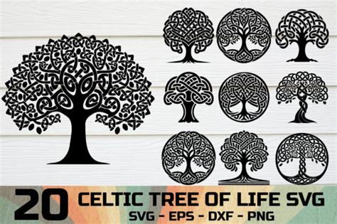 Toradh íomhá ar SVG Tree of Life Decals
