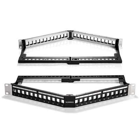 Image result for Transparent Plate Behind CommScope Angled Patch Panel