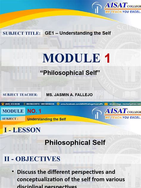 Image result for Creating the Self Module Assignment