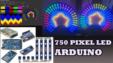 750 PIXEL led Programming Arduino | The ULTIMATE Pixel LED matrix ...