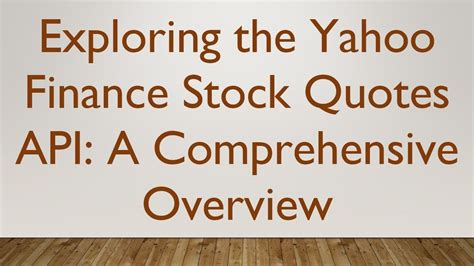 Image result for Stock Quote API