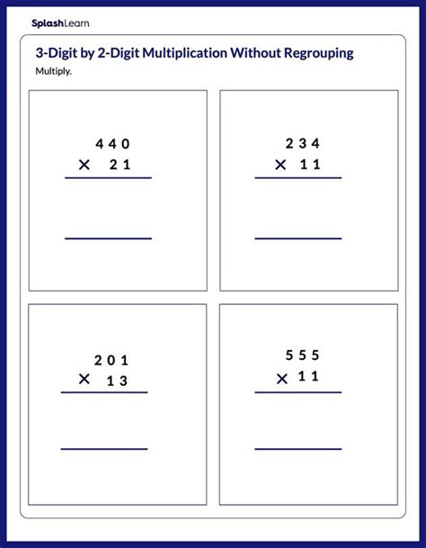 Image result for Multiplication Questions 5 Digit