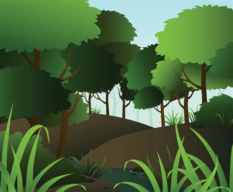 Green Forest Background Vector Art & Graphics | freevector.com