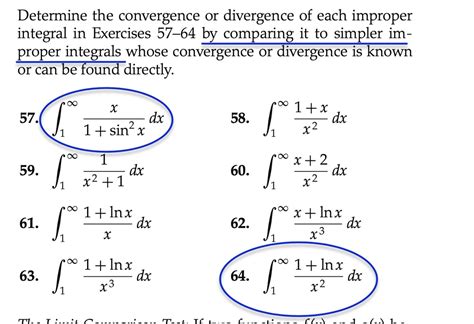 Image result for Improper Integrals Divergence