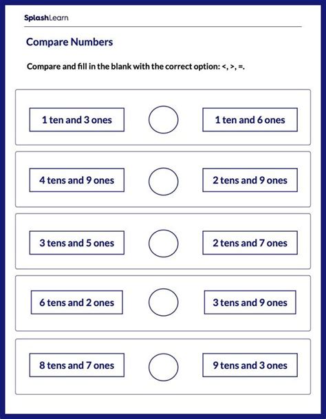 Comparing Numbers for Grade 2 に対する画像結果