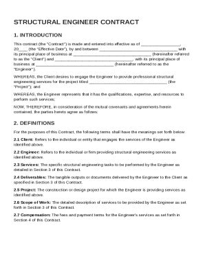 Image result for Structural Engineer Contract