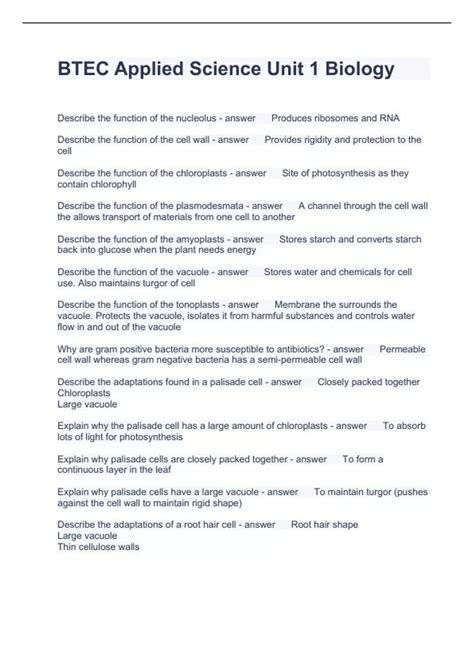 Image result for Applied Science BTEC Syllabus