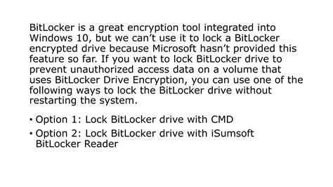 Unlock BitLocker Windows 1.0 に対する画像結果