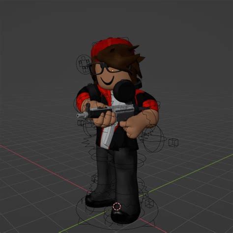 Image result for Noob Holding a Gun Roblox GFX
