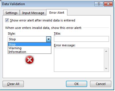 Image result for Validation Alert Message Types