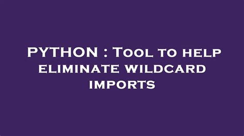 Image result for Wild Card Python