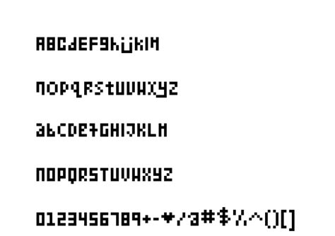 Image result for Intellivision Bitmap Font