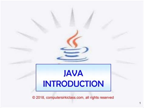 Toradh íomhá ar A Summary About Introduction to Java