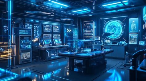 Image result for Futeristic High-Tech Elektronics Lab