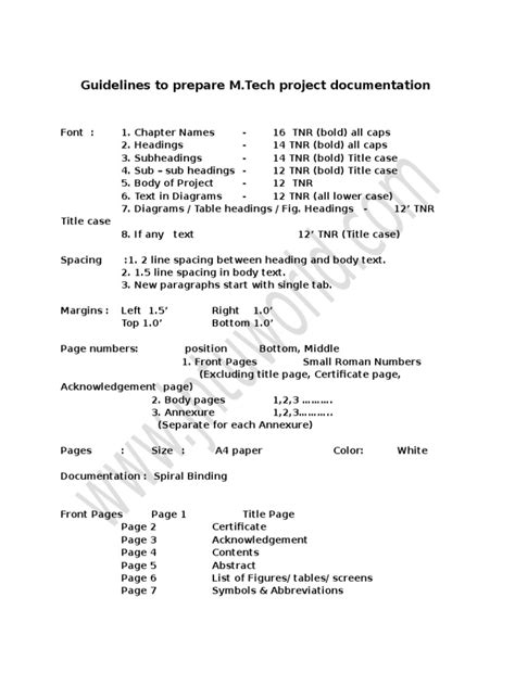 Image result for Typical Guide Document Structure