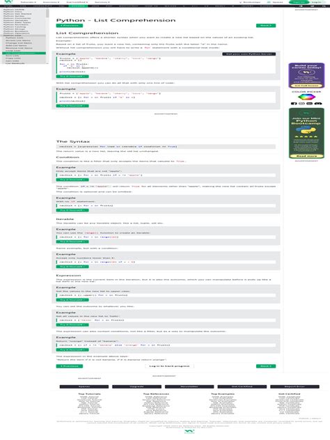 Image result for List Comprehension Sytext in Python