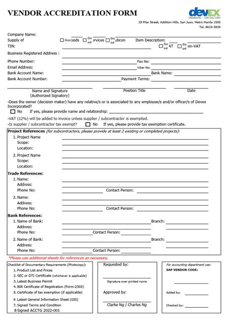 Accreditation Form Sample に対する画像結果