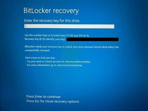 Image result for BitLocker Bios Boot Screen