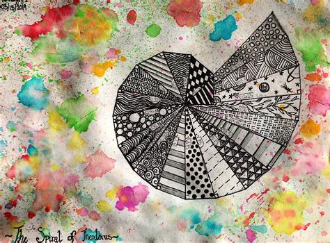 Toradh íomhá ar Square Root Spiral Drawing Pattern Drawing