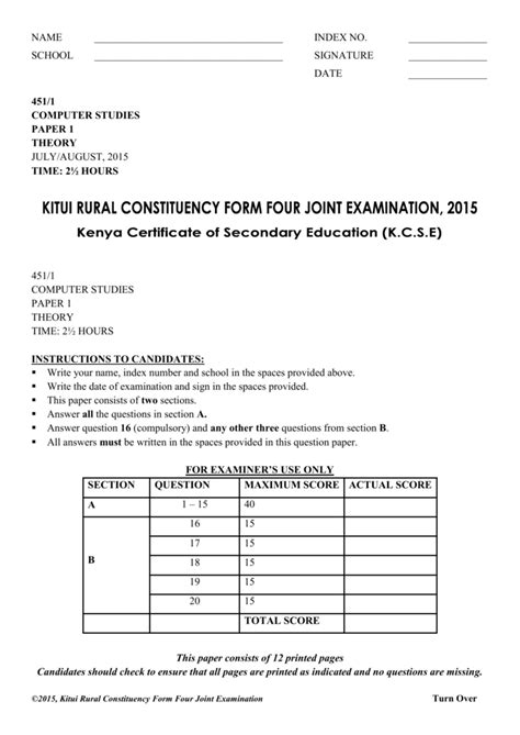 Image result for Computer Paper 1 Question and Answer