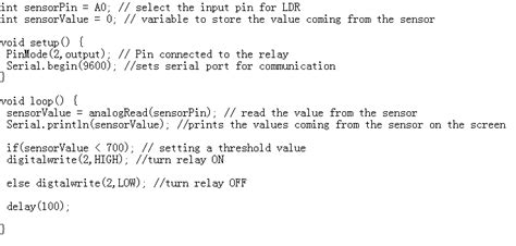 LDR Simple Code Arduino に対する画像結果