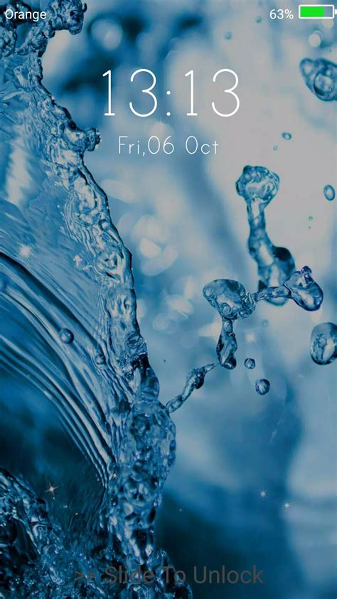 Toradh íomhá ar Android Water Drop Touch Target Feature