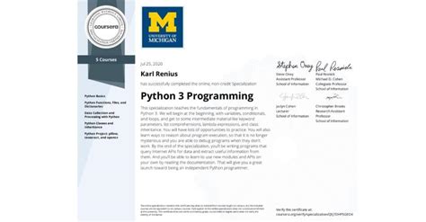 Image result for Python 3 Programming Specialization