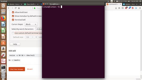 Image result for Linux How to Resize the Command Window