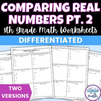 Examples for Comparing Real Numbers Worksheet に対する画像結果