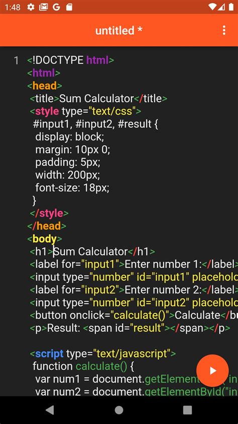 Image result for HTML Editor App Download