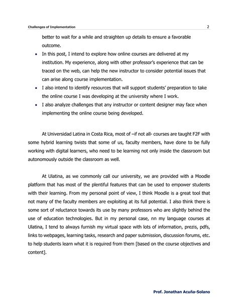 Implementation Challenges に対する画像結果