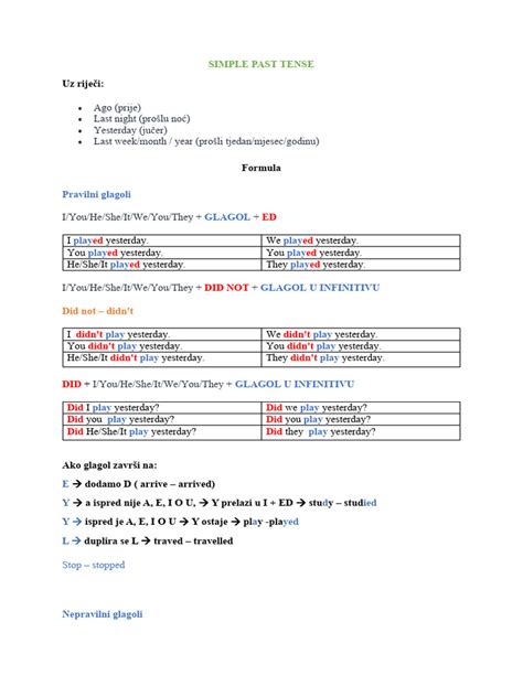 Bildergebnis für Past Simple Formula