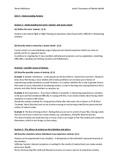 Cache Level 2 Mental Health Study Notes に対する画像結果