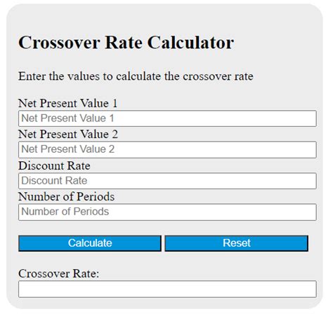 Image result for How to Calculate Crossover Rate in Excel Between Two Projects