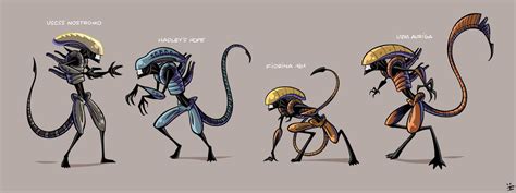 Toradh íomhá ar Xenomorph Cartoon