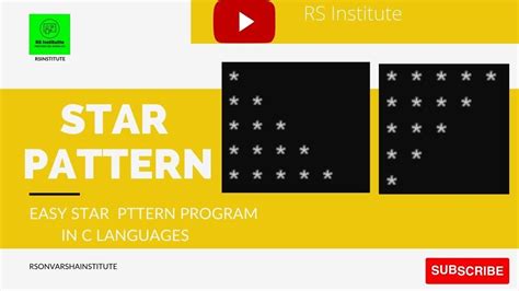 Toradh íomhá ar C-language Pattern Programs