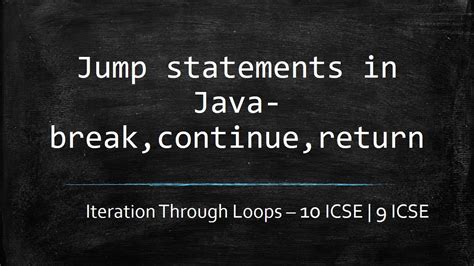Image result for Jump Statement in Java