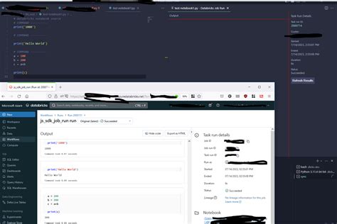 Databricks Extension for Visual Studio Code に対する画像結果