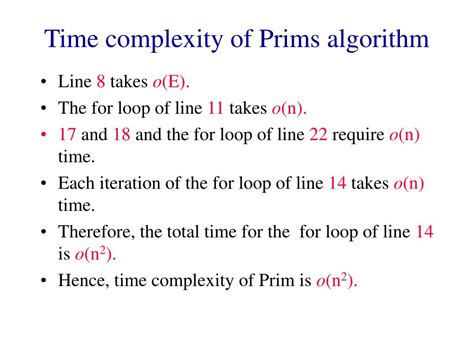 Time Complexity of Prim's Algorithm に対する画像結果