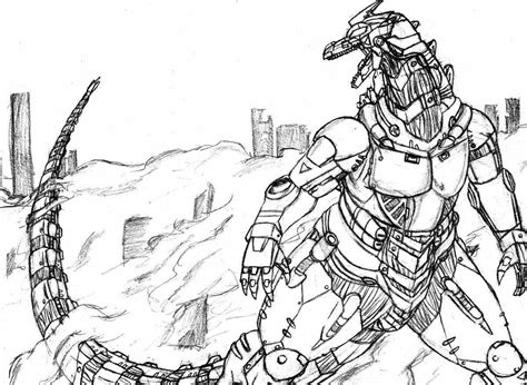 Image result for Robot Godzilla Coloring Pages Printable