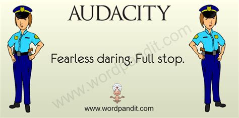 Image result for Audacity Antonym