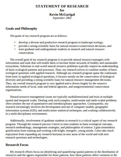 Image result for Research Statement Example Postdoc