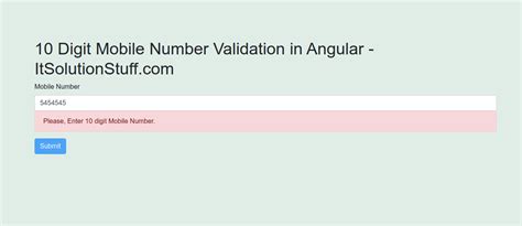 Image result for How to Allow Only 10 Digits of Phone Number Using JavaScript