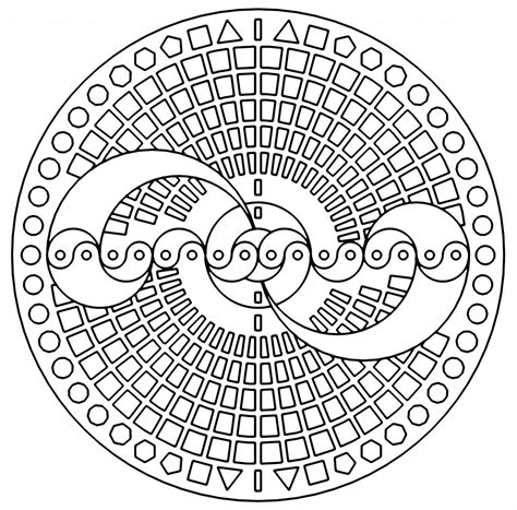 Image result for Geometric Coloring Pages Printable