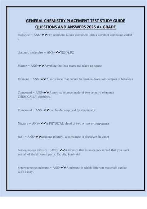 Toradh íomhá ar Placement Test Study Guide