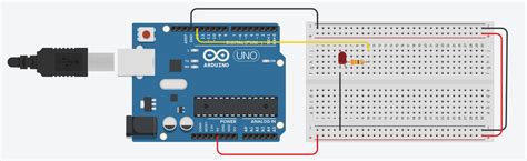 Toradh íomhá ar Arduino LED Light for Loop Tinkercad